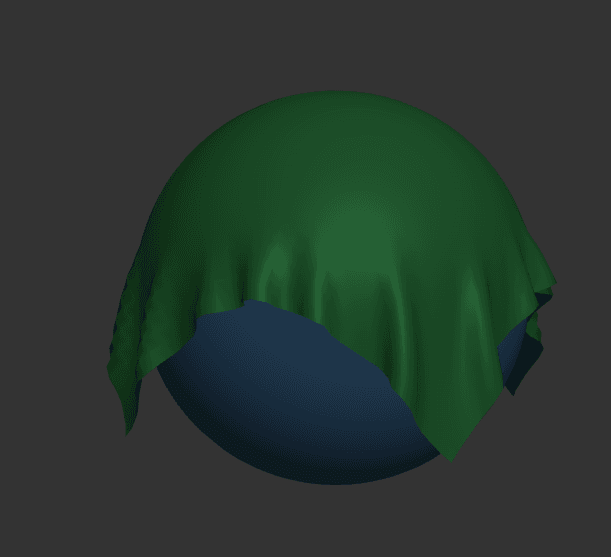 Cloth Draped Over a Static Sphere
